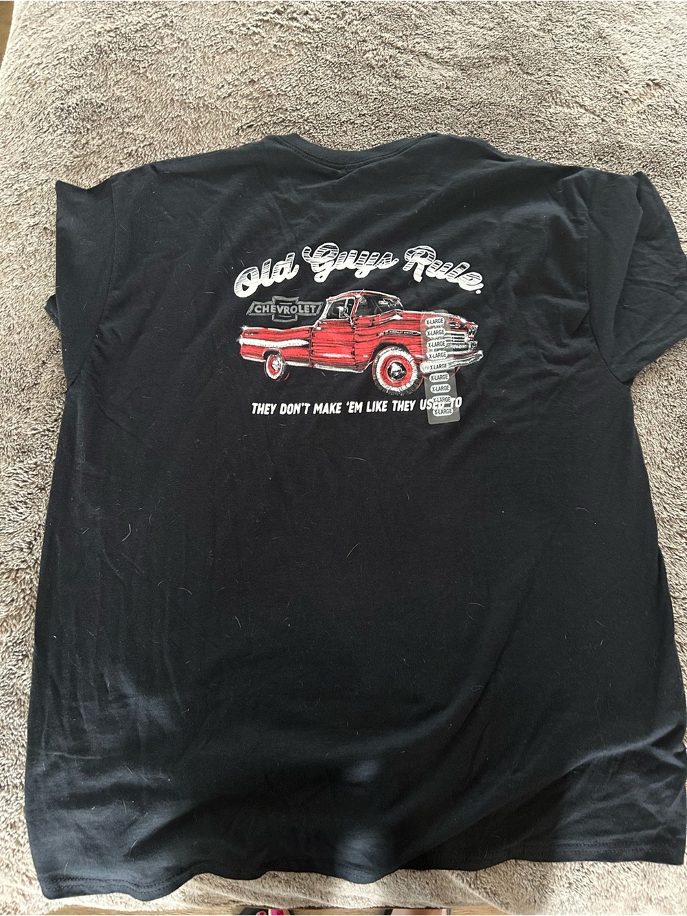 'Old Guys Rule' Black Graphic Tee - Men's